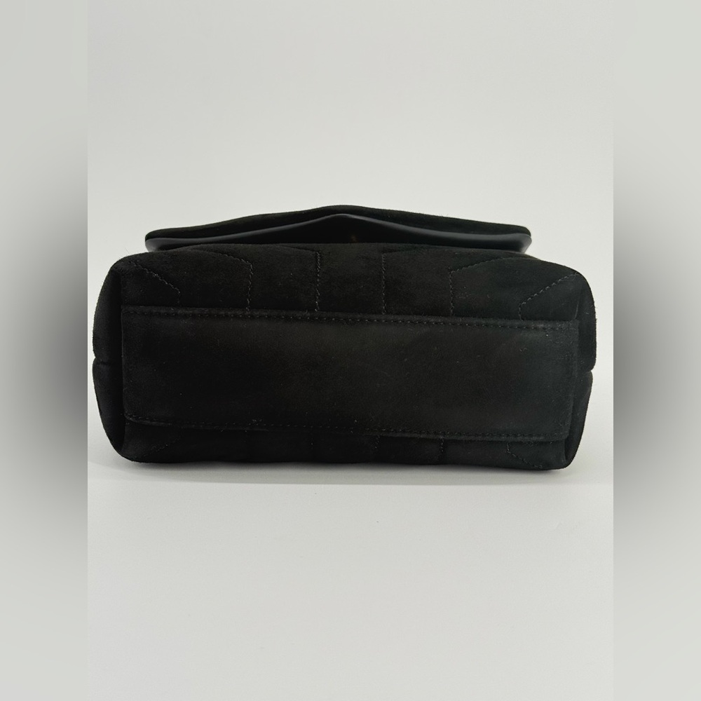 Sain Laurent Black Suede Loulou Toy Handbag - Picture 8 of 13